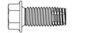 Tap-Flex Structural Tapping Screws: 5/8-11 x 1-1/2, HWH, Case of 250